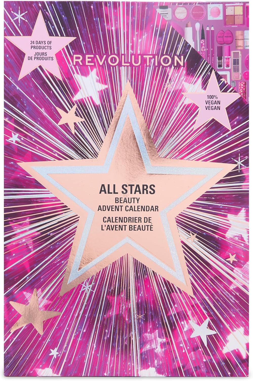 Revolution All Stars Beauty Advent Calendar – adventný kozmetický kalendár (24 produktov)