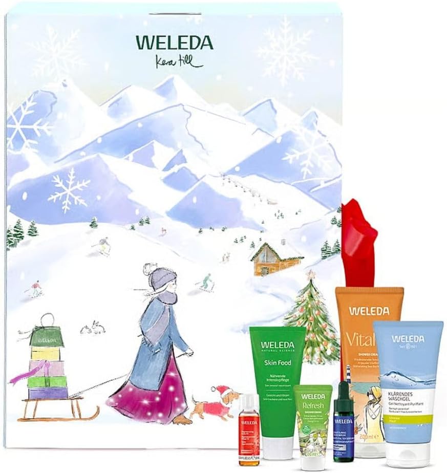 WELEDA Organický adventný kalendár 24x (5 dvierok otvorených)