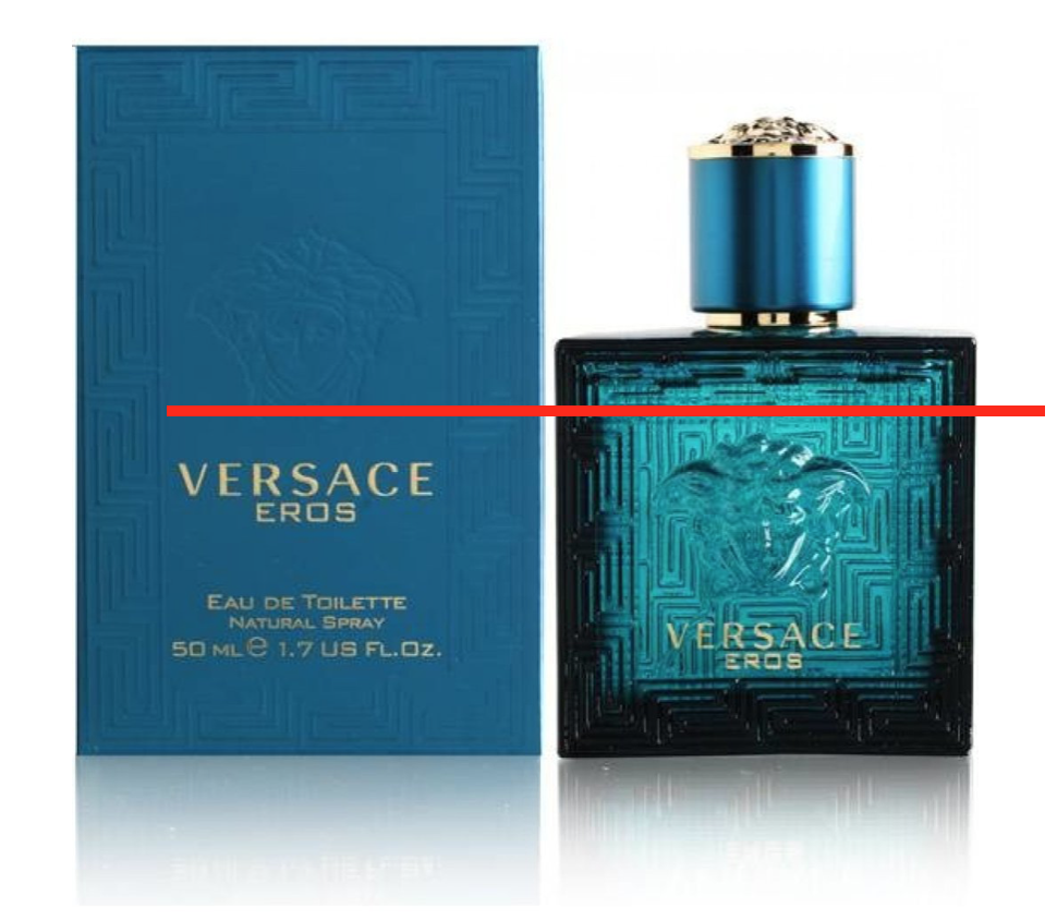 VERSACE EROS EDT, 50 ml (chýba časť obsahu)
