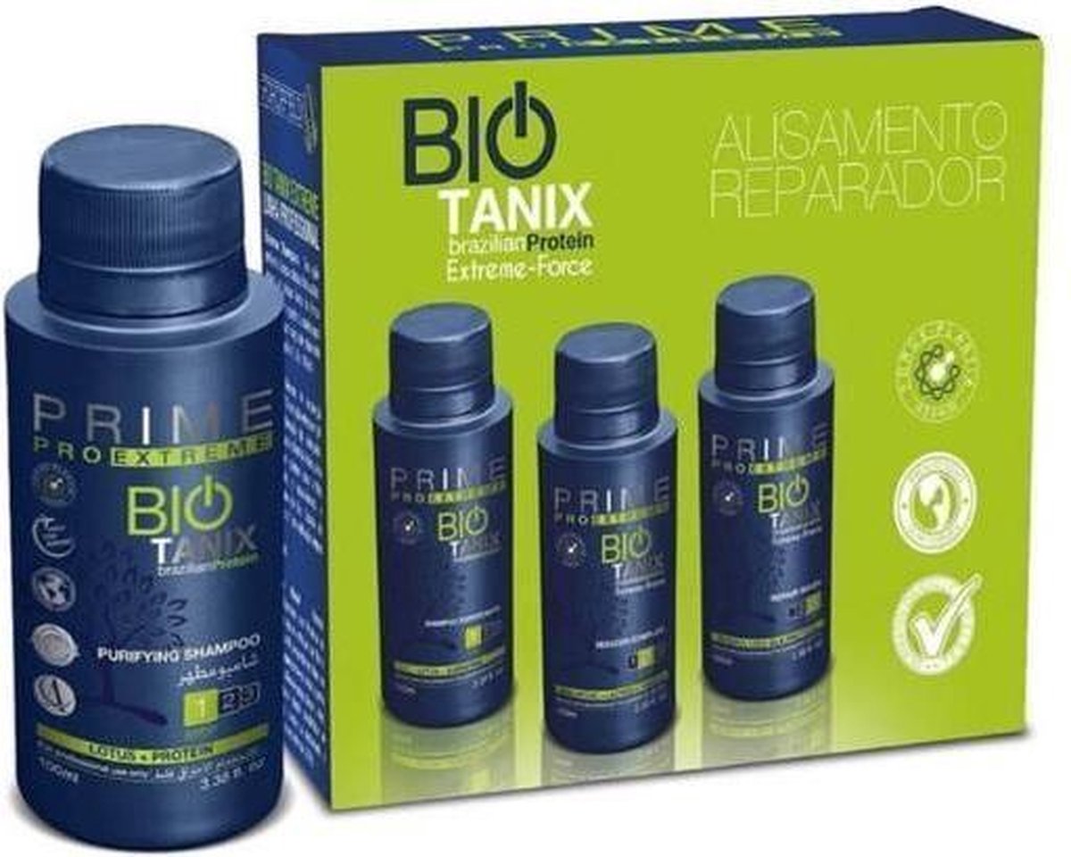 Bio Tanix Prime 3x100ml sada Brazílske rovnanie vlasov - balenie bez krabičky/nekompletné!