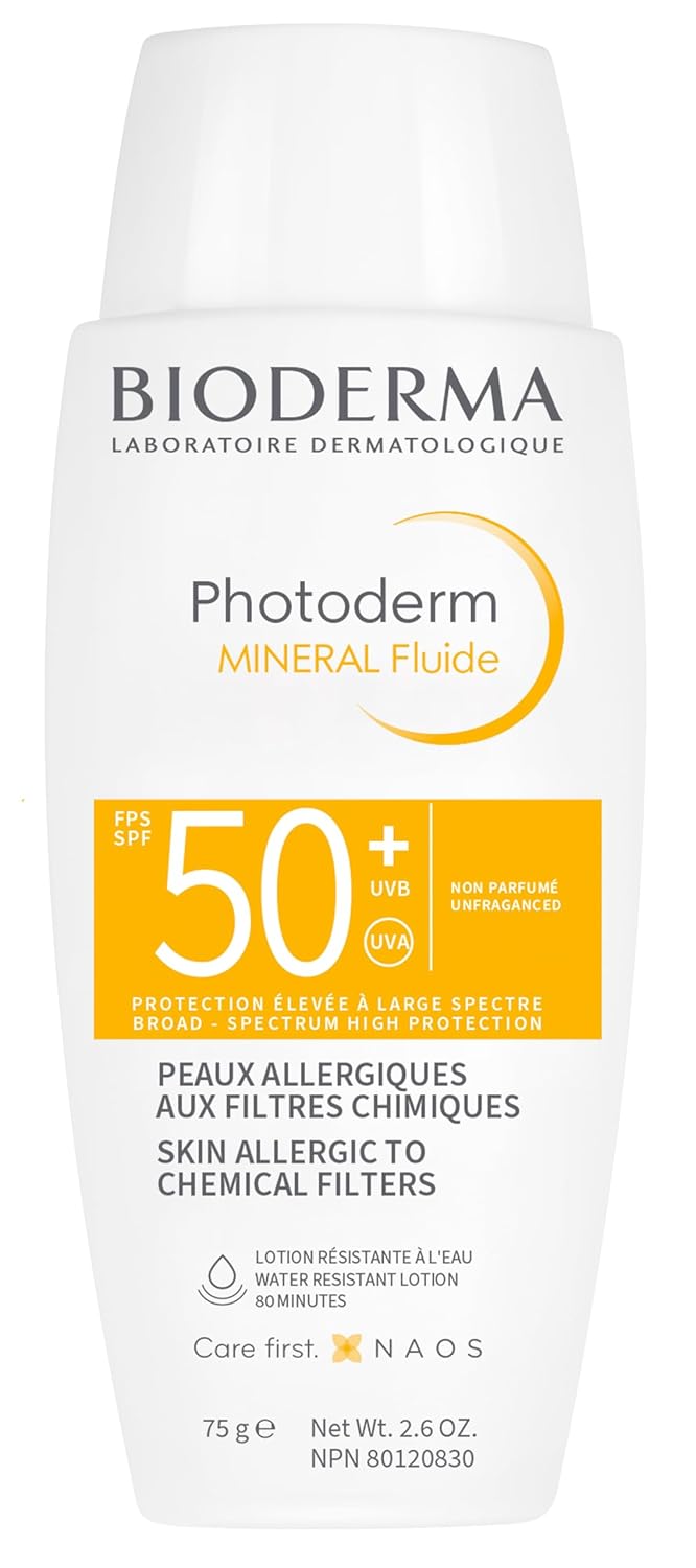 BIODERMA Photoderm MINERAL opaľovací fluid bez chemických filtrov SPF50+, 75g Exp.: 04/2026