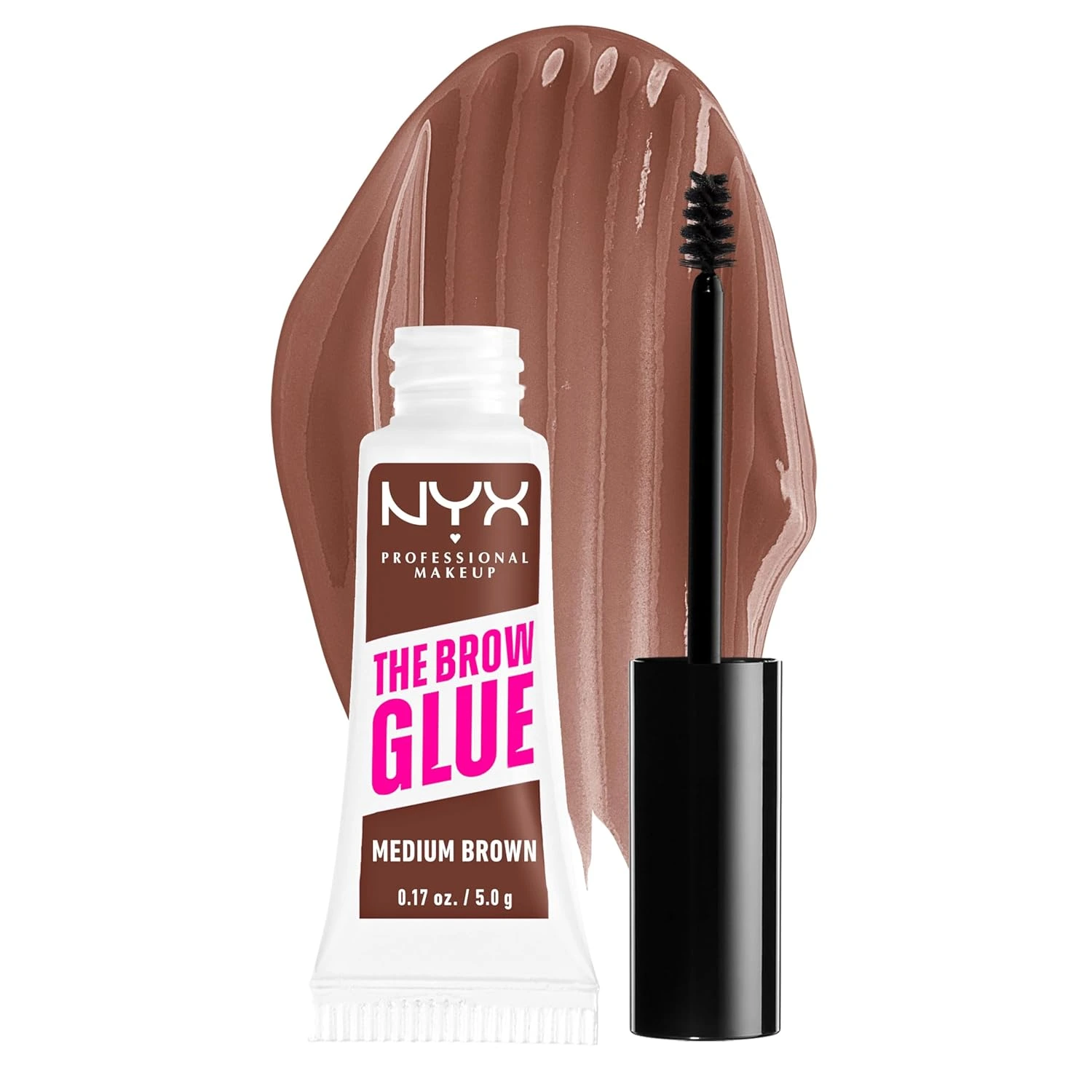 NYX gél na obočie, The Brow Glue - Medium Brown, 5g