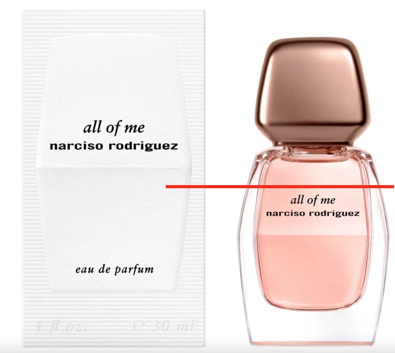 Narciso Rodriguez All of me EDP, 30 ml (chýba časť obsahu)