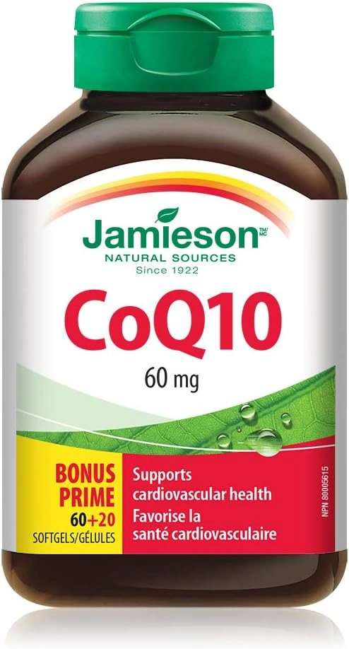 Jamieson CoQ10 antioxidanty 60 mg 80 mäkkých kapsúl Exp.: 02/2026