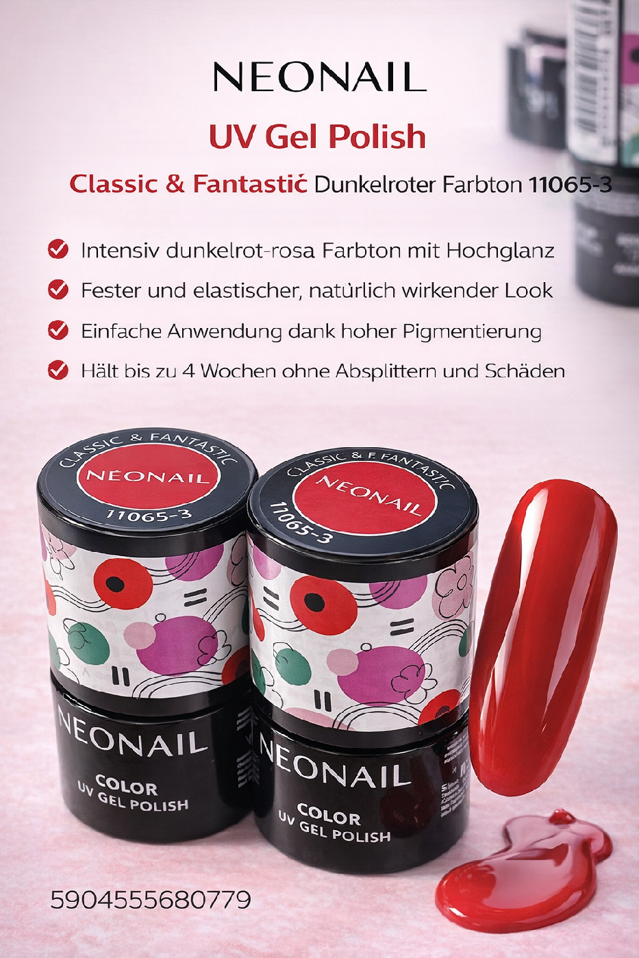 E-shop NEONAIL Classic & Fantastic - UV Gel Polish 11065-3 Červený odtieň 5ml, EXP.: 03/26