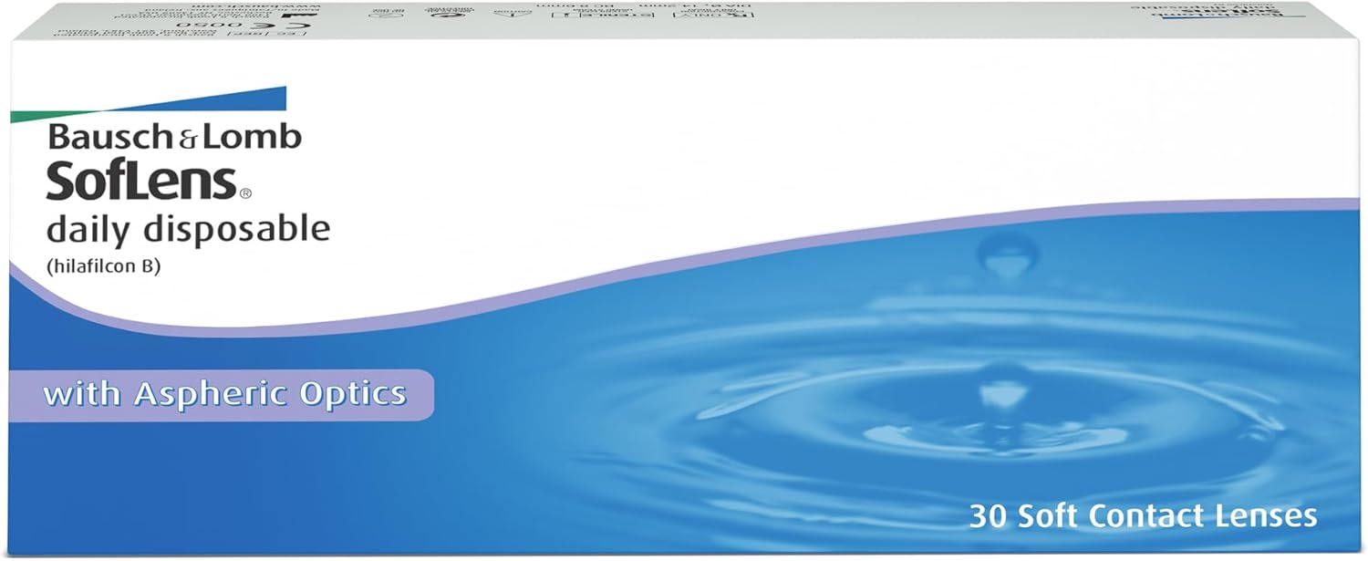 Bausch & Lomb SofLens Daily Disposable - Denné kontaktné šošovky (30 kusov)