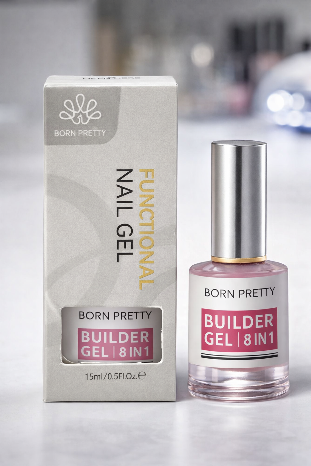 E-shop BORN PRETTY Functional Nail Gel – Builder Gel 8v1 (15 ml)
