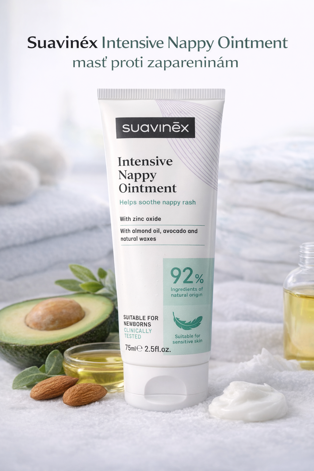 Suavinex Intensive Nappy Ointment – masť proti zapareninám (75 ml)