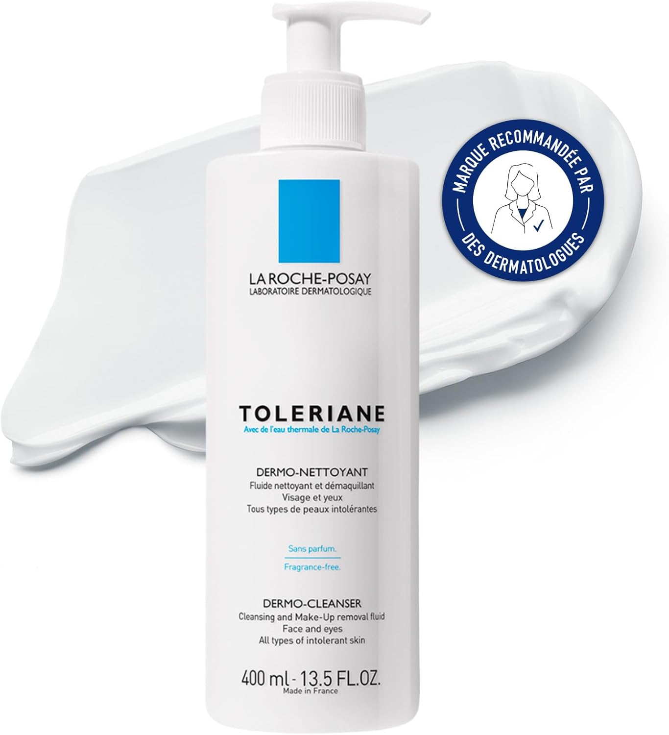 La Roche-Posay Toleriane dermo čistiaci krém na tvár a oči 400 ml (poškodený aplikátor)