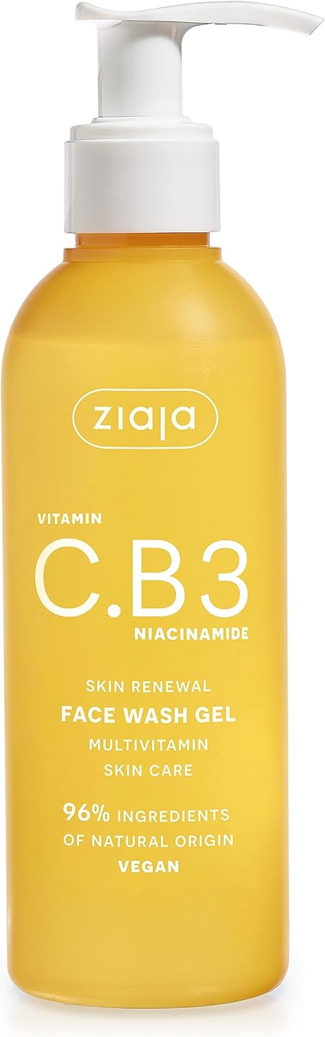 Ziaja Vitamín C a B3 Niacínamid čistiaci gél, 190 ml (poškodený aplikátor)