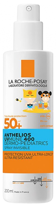 LA ROCHE-POSAY Anthelios UVMUNE 400 Dermo-Pediatrics sprej SPF 50+ 200ml