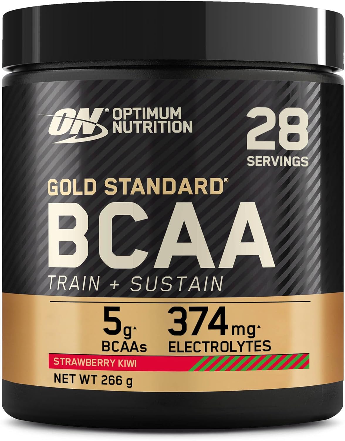 E-shop Optimum Nutrition Gold Standard BCAA jahoda a kiwi, 28 porcií, 266 g Exp.: 03/2026