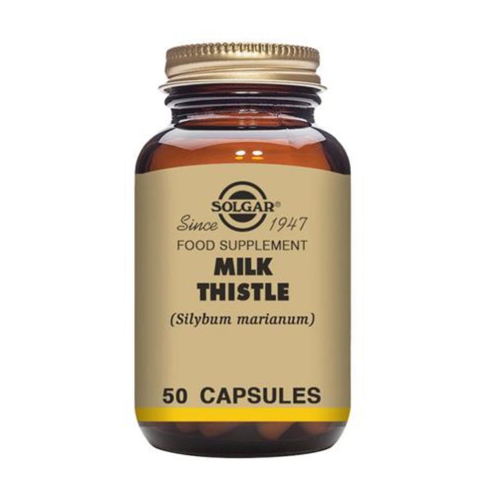 Solgar Milk Thistle výživový doplnok na podporu funkcie pečene 50 cps