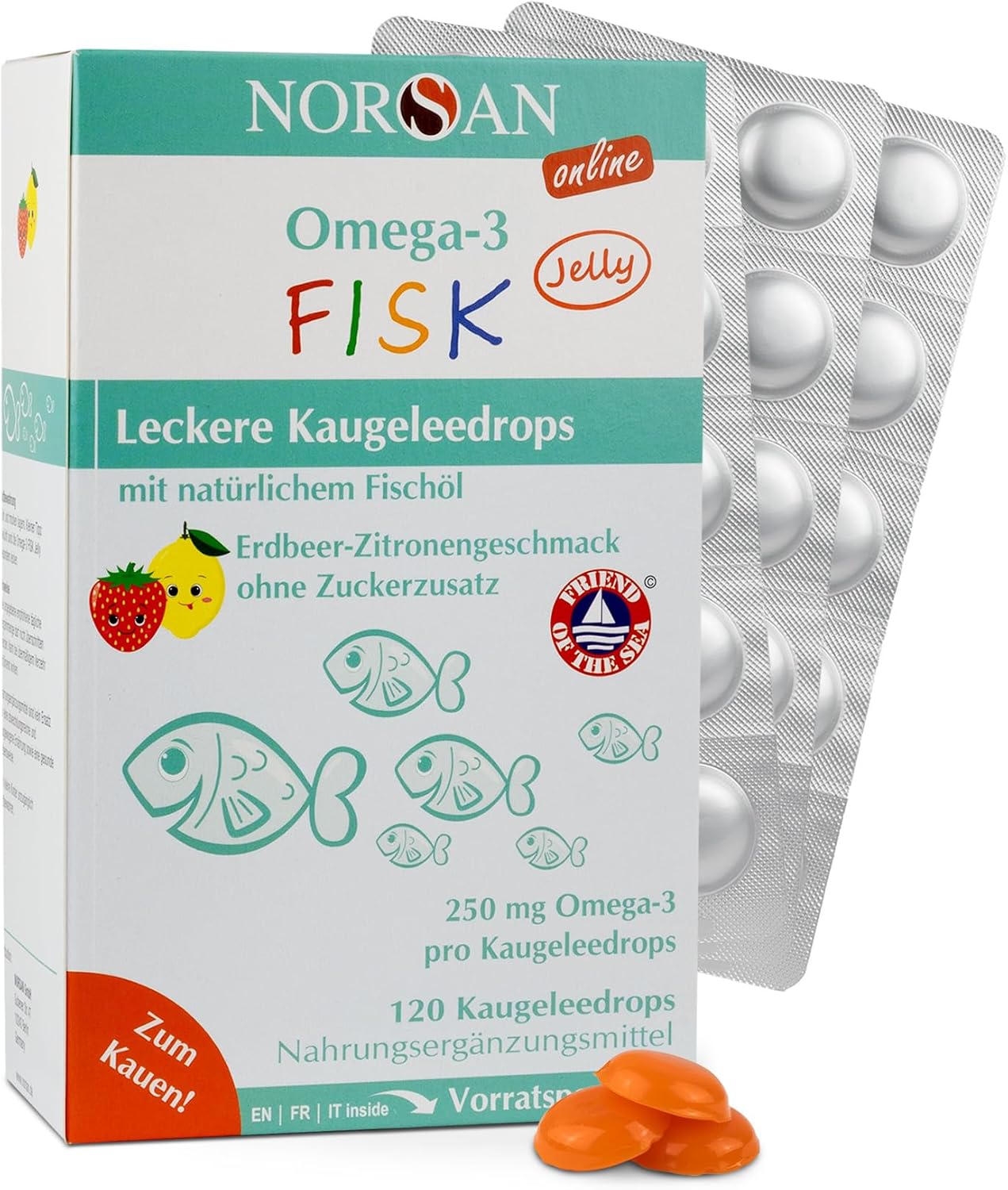 E-shop NORSAN Premium Omega 3 Kids 120 kapsúl Exp.: 04/2026