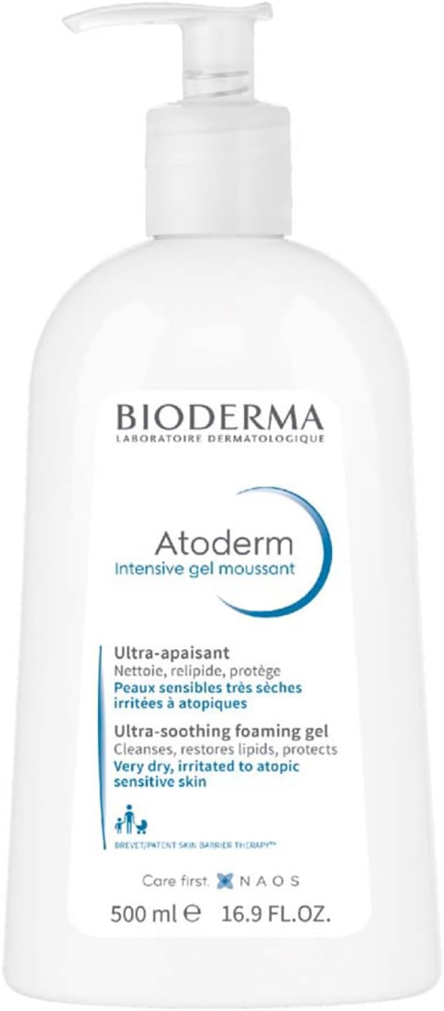 BIODERMA Atoderm Intensive gel moussant sprchový gél pre atopickú a suchú pokožku, 500ml, (poškodeny aplikator)
