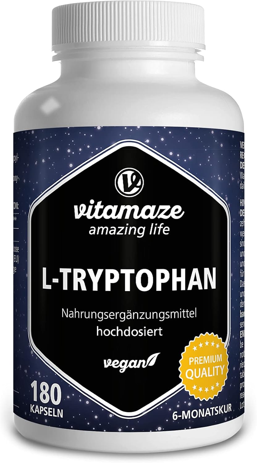 E-shop Vitamaze L-tryptofánové kapsuly 500 mg, 180 kapsúl Exp.: 03/2026