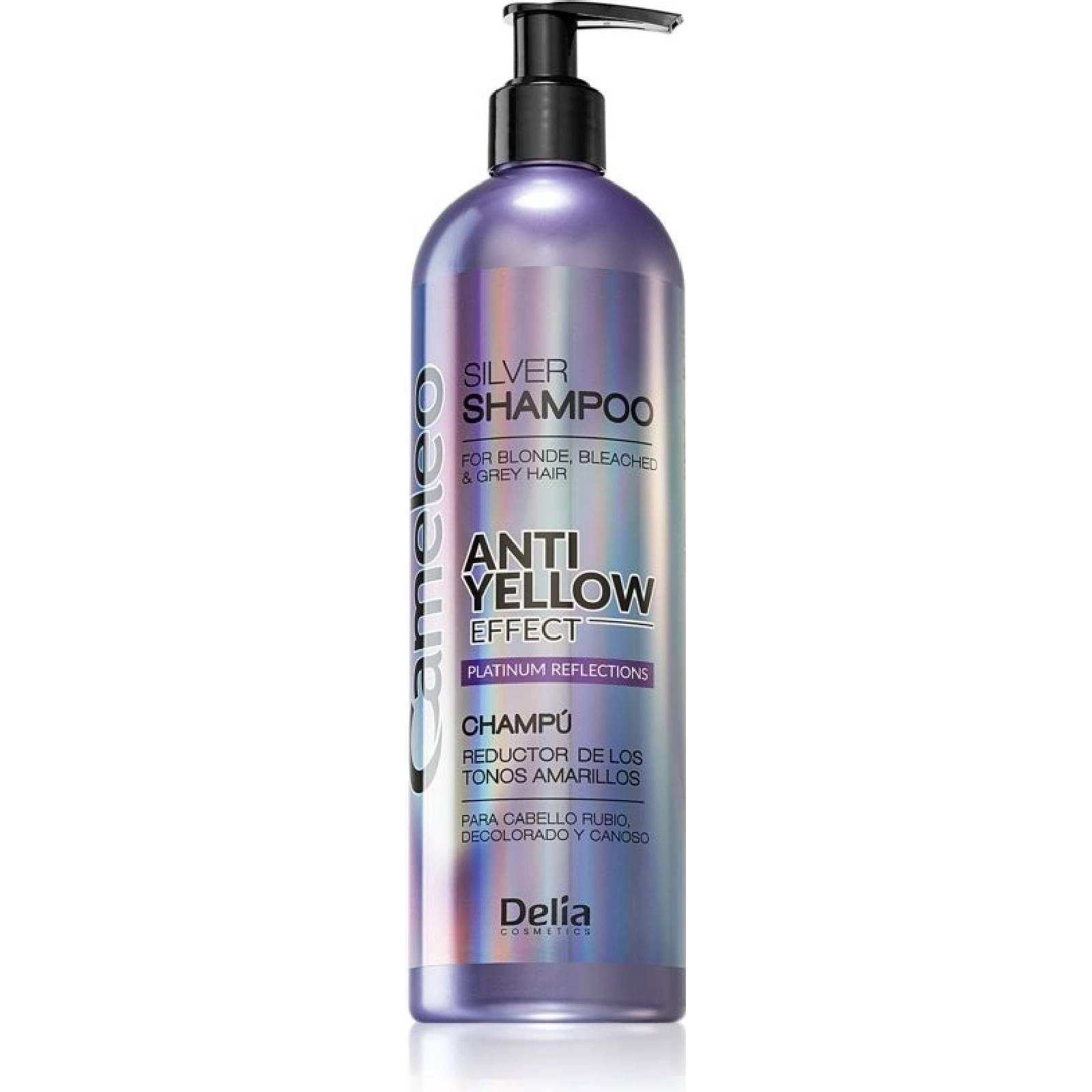 E-shop Delia Cosmetics Cameleo AntiYellow Effect šampón neutralizujúci žlté tóny 500 ml-(poškodený aplikátor)