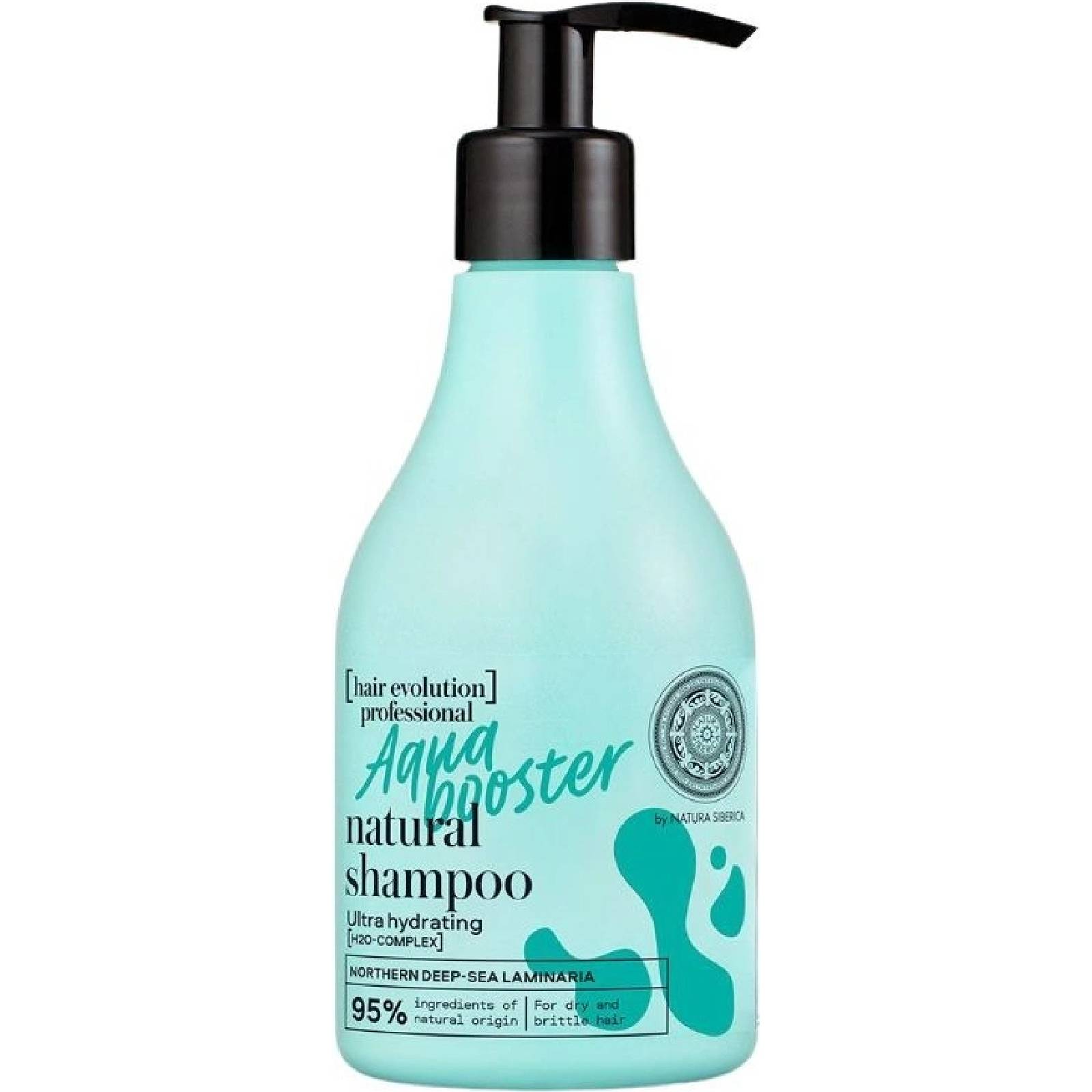 E-shop Natura Siberica Hair Evolution Prírodný hydratačný šampón Aqua Booster 245 ml-(poškodený aplikátor)