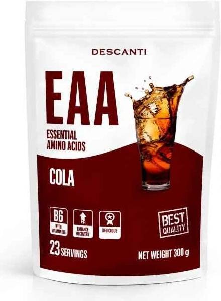 DESCANTI EAA Cola 1×300 g, esenciálne aminokyseliny Exp. 02/2026