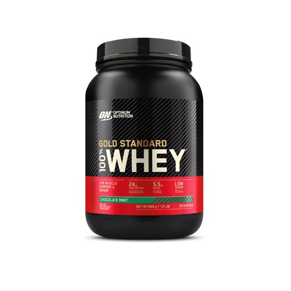 E-shop Optimum Nutrition Gold 100 Whey Choc Mint 899G - Exp.: 4/26