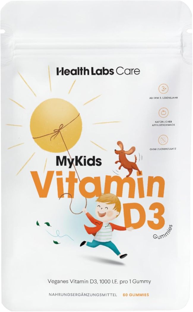 Health Labs Care Vitamin D3 Gummies für Kinder 60 tabliet / 3/26