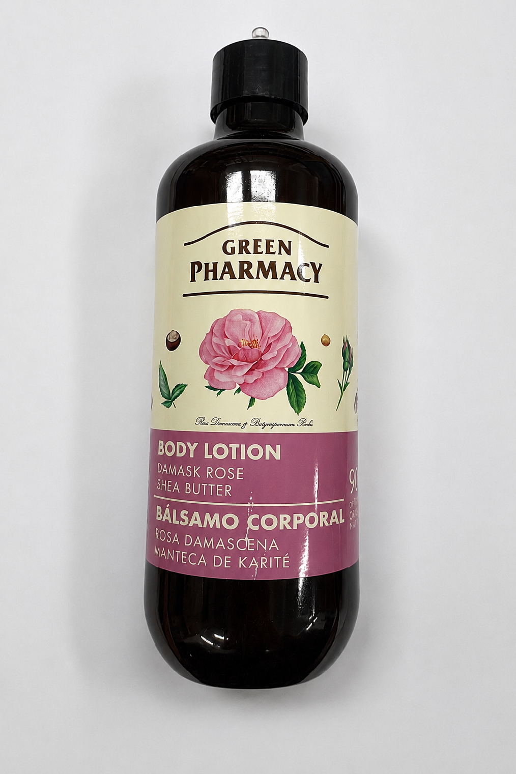 E-shop Green Pharmacy telové mlieko s damašskou ružou a bambuckým maslom400 ml (poškodený aplikátor)