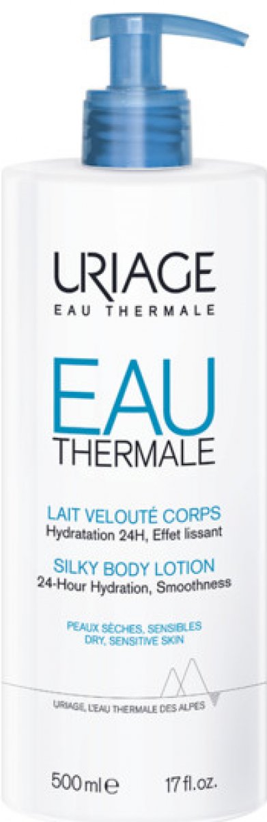 E-shop Uriage Eau Thermale hodvábne telové mlieko pre suchú a citlivú pokožku (Poškodený aplikátor)