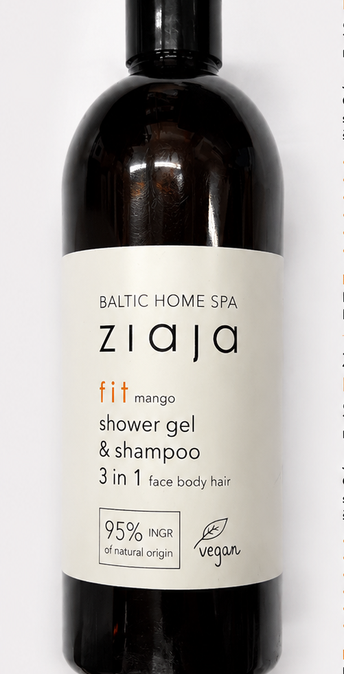 Ziaja Fit Mango 3 v 1 sprchový gél a šampón 500ml (poškodený aplikátor)