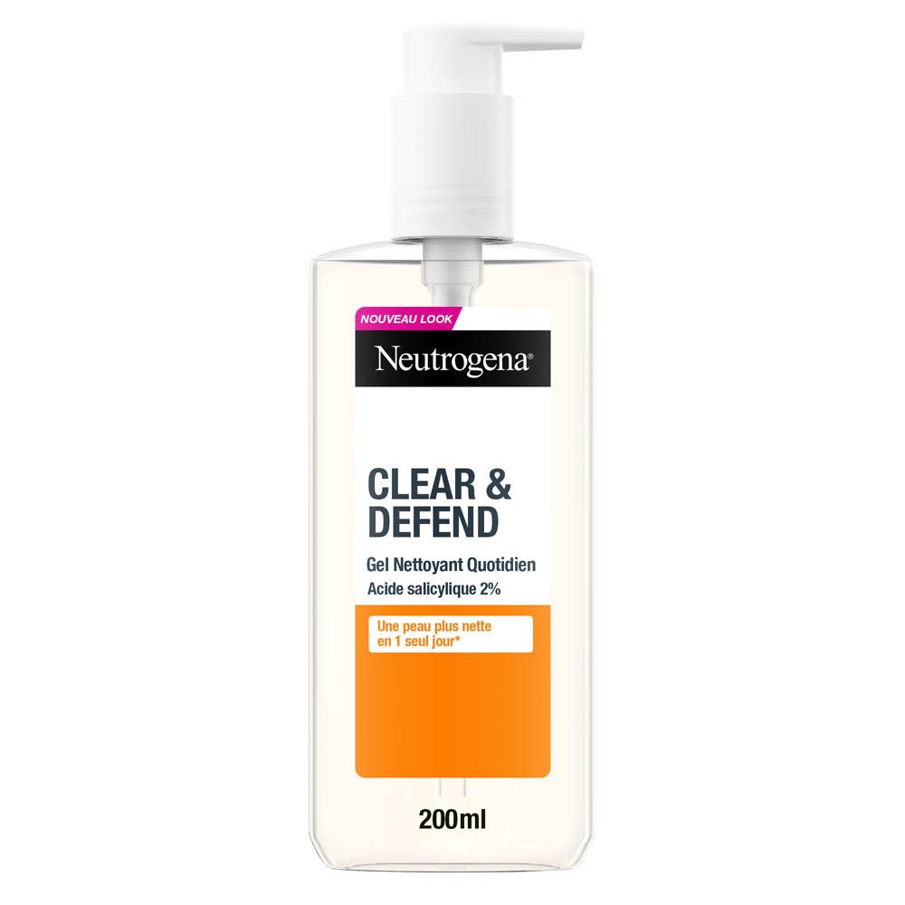 Neutrogena čistiaci pleťový gel, 200 ml (Vonkajší obal je mierne deformovaný)
