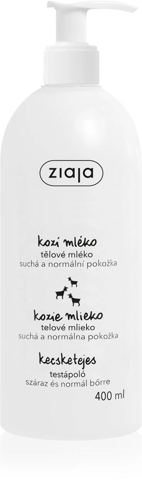 Ziaja Goat’s Milk – Telové mlieko s kozím mliekom 400 ml (poškodený aplikátor)