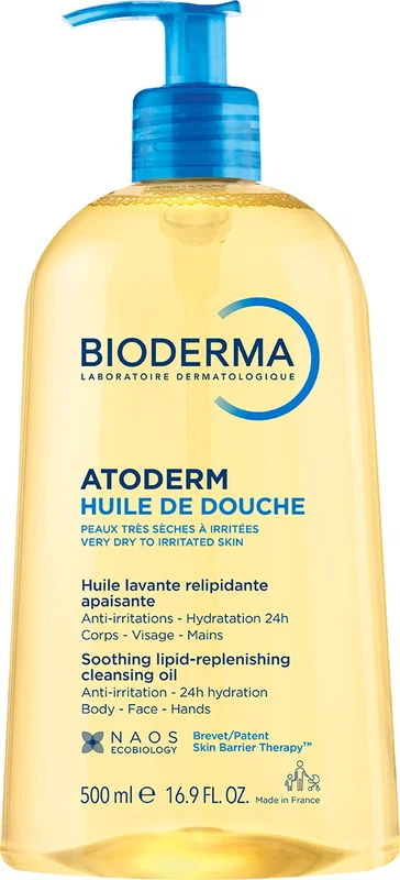 Bioderma Atoderm Huile de douche sprchový olej 500 ml, poškodený aplikátor