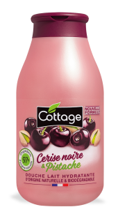 Cottage Hydratačný sprchový gél Čierna čerešňa a pistácie