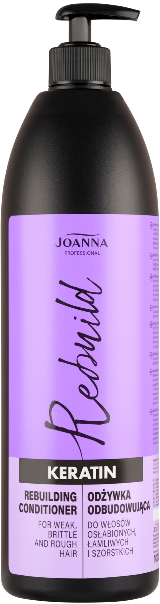 Joanna Professional Keratin rekonštrukčná maska na vlasy 1000 g,(poškodený aplikátor)
