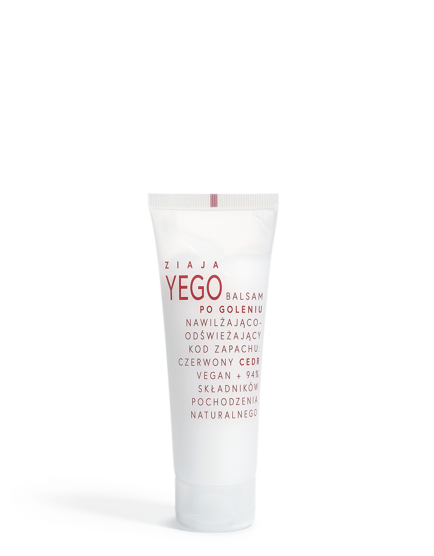 Ziaja YEGO - hydratačný a osviežujúci balzam po holení, vôňa: červený céder 80ml