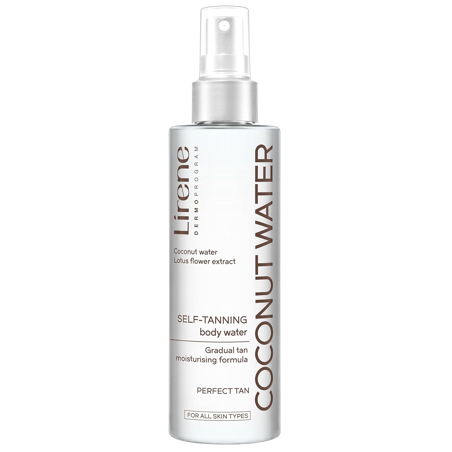 Lirene Coconut Water Samoopaľovacia kokosová telová voda 200 ml (poškodený aplikátor)