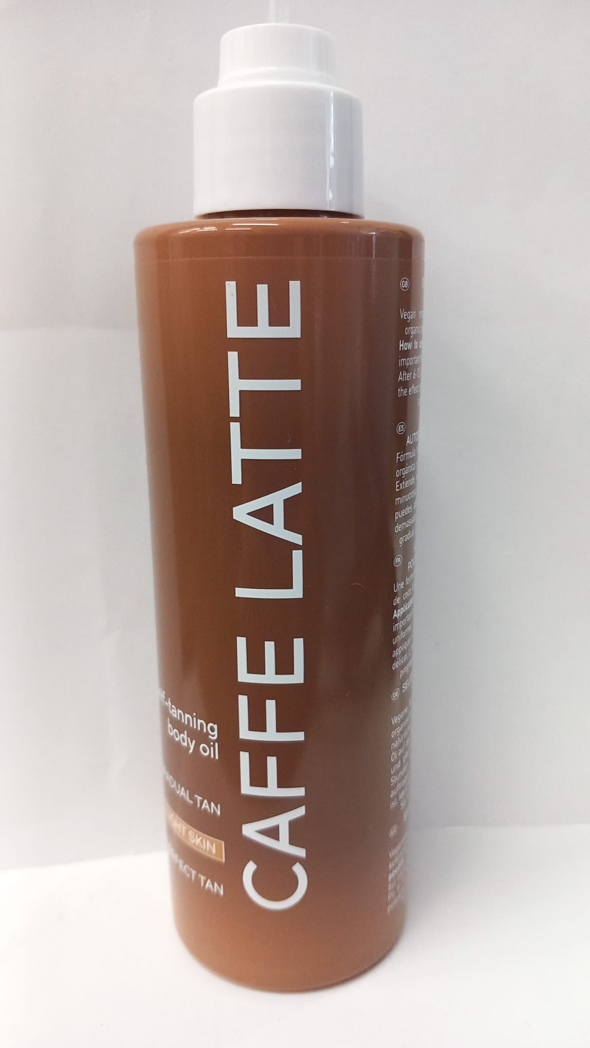 Lirene Perfect Tan Caffe Latte – Samoopaľovací telový olej, 190 ml -(poškodený aplikátor)