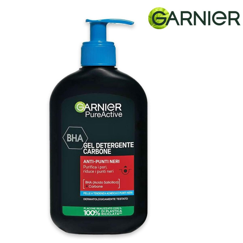 Garnier SkinActive Pure Active Čistiaci gél s aktívnym uhlím na pleť 250 ml/poškodený aplikátor