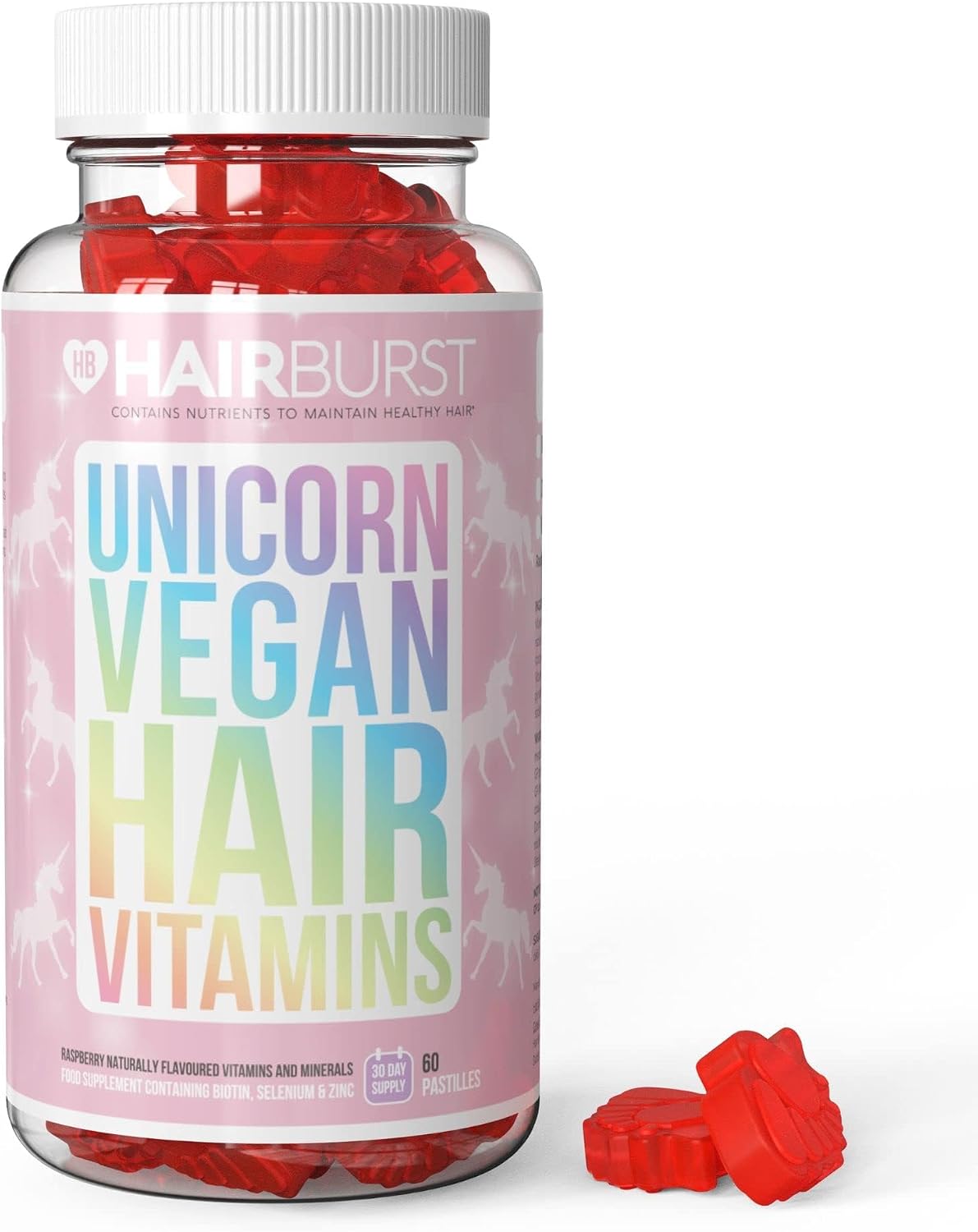 HAIRBURST Vegan Hair Supplement malina 60 kapsúl Exp.: 06/2026