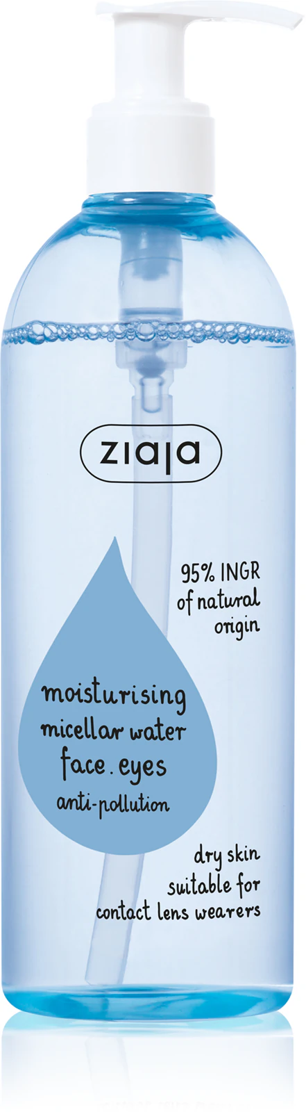 Ziaja Moisturising hydratačná micelárna voda 390 ml, (poškodený aplikátor)