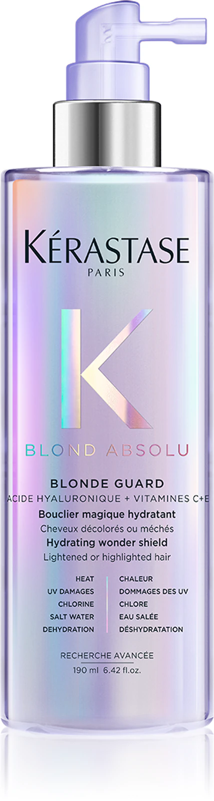 Kérastase Blond Absolu Blonde Guard bezoplachová starostlivosť pre lesk a ochranu farby vlasov pre všetky typy blond vlasov 190 ml (zlomený aplikátor)