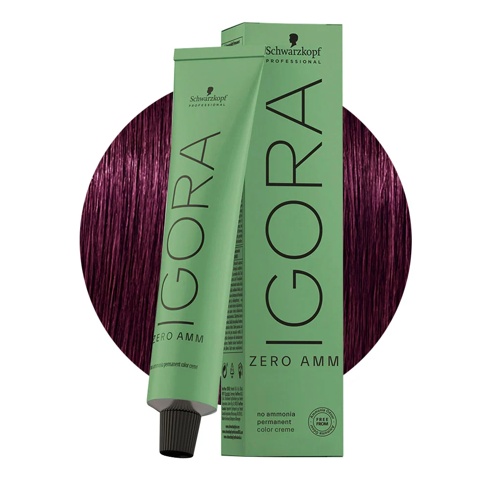 SCHWARZKOPF IGORA ZERO AMM Farba na vlasy bez amoniaku 60 ml, 4-99 Medium Brown Violet Extra