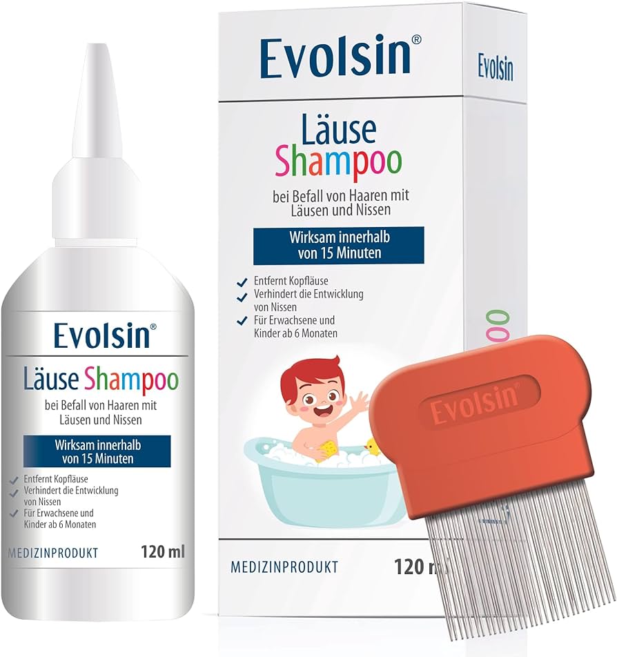 Evolsin 120 ml šampón na vši a hrebeň na vši