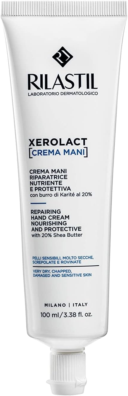 Rilastil Xerolact Výživný a ochranný regeneračný krém na ruky, 100 ml
