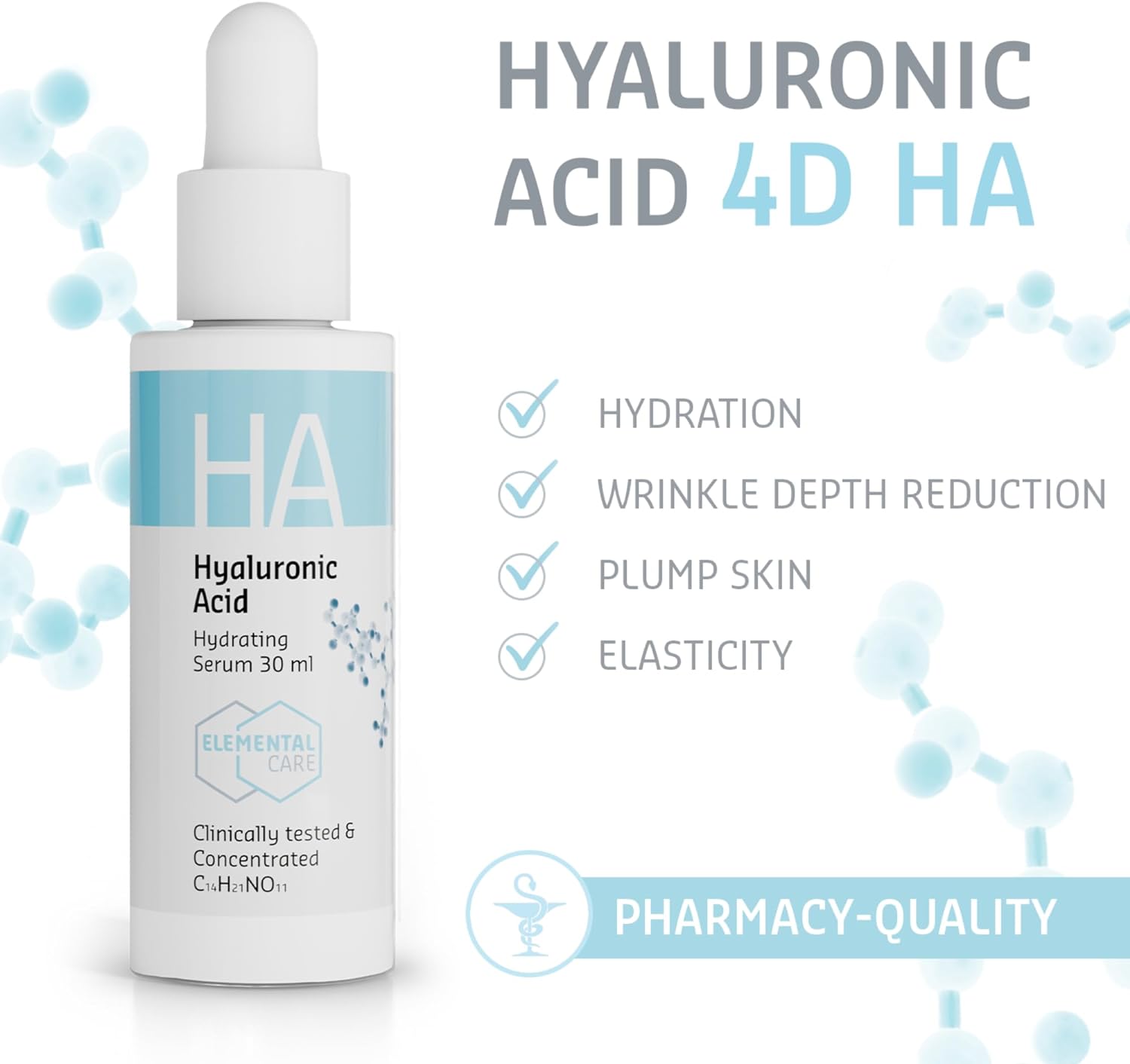 Elemental Care Sérum s kyselinou hyalurónovou na tvár 30ml