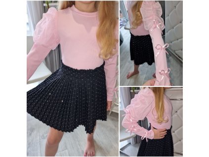 Dívčí tričko mašlička pink