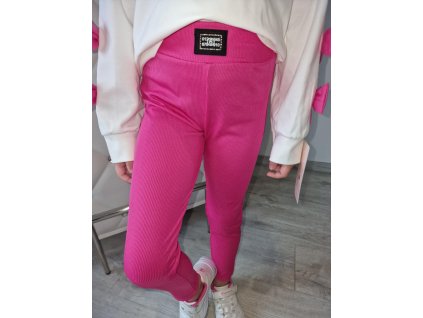 Dívčí legíny diamant béž pink
