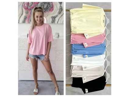 Dámské basic tričko stažení