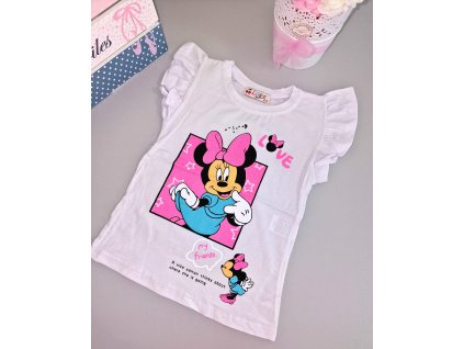 Tričko Minnie White/Pink