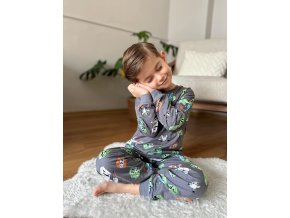 Chlapecká souprava Minecraft šedá