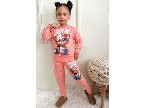 Dívčí tepláková souprava Medvídek brýle